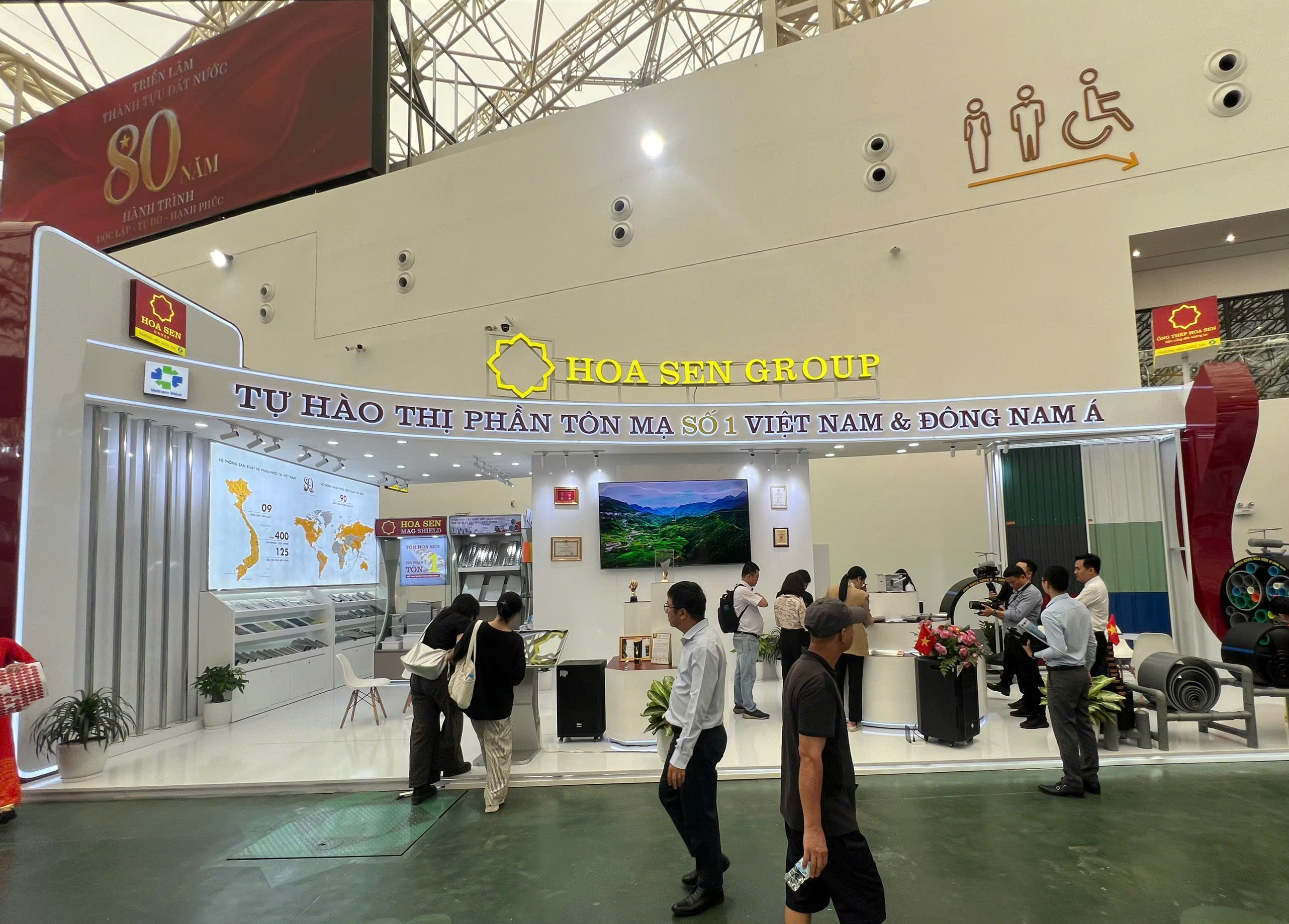 tôn hoa sen 66 m2 (Triển lãm a80 28/8-5/9/2025)&nbsp;